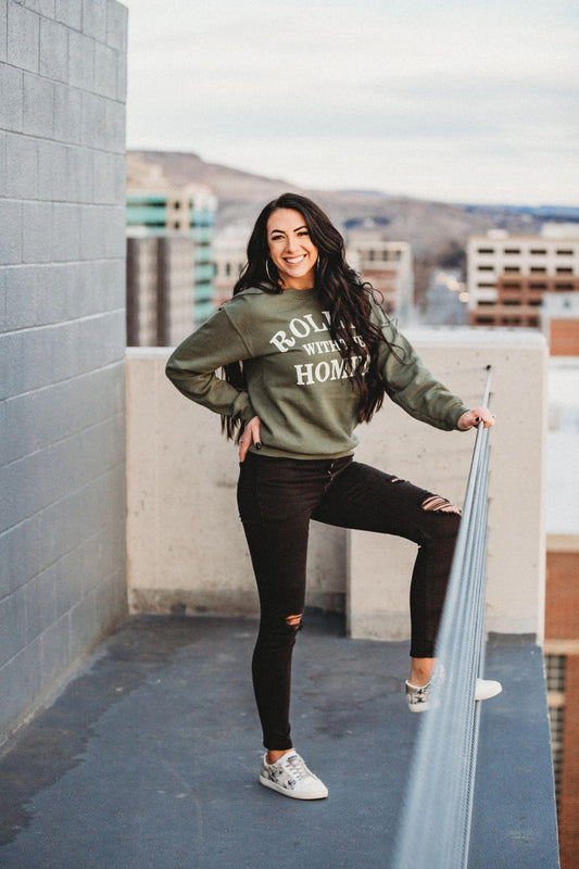 ROLLIN' WITH MY HOMIES Crewneck Sweatshirt