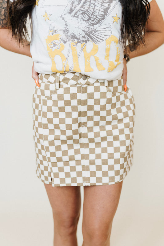 Checkered Skirt