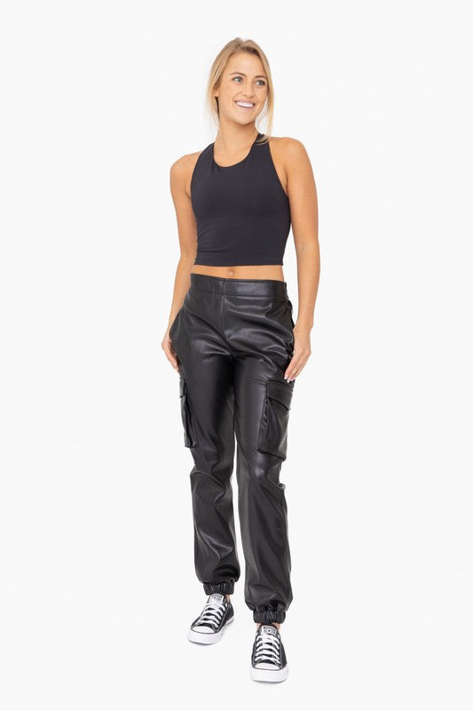 Leather Jogger Pant