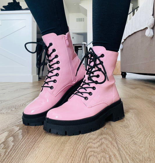 Bubblegum Pink Boots