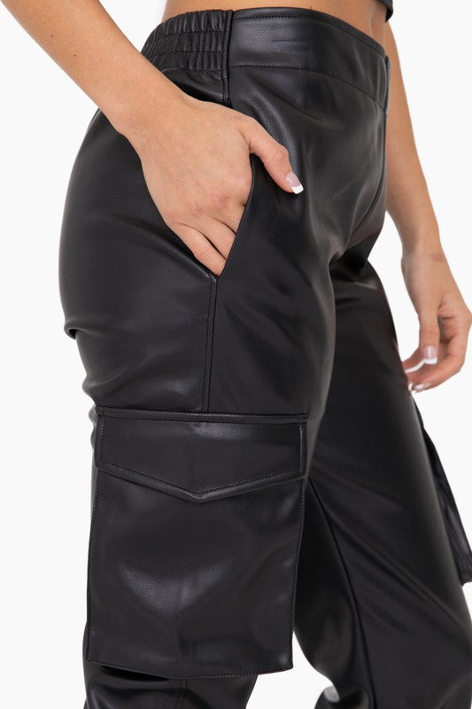 Leather Jogger Pant