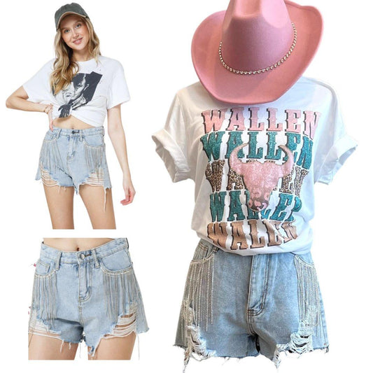 RhineStone Cowgirl Shorts